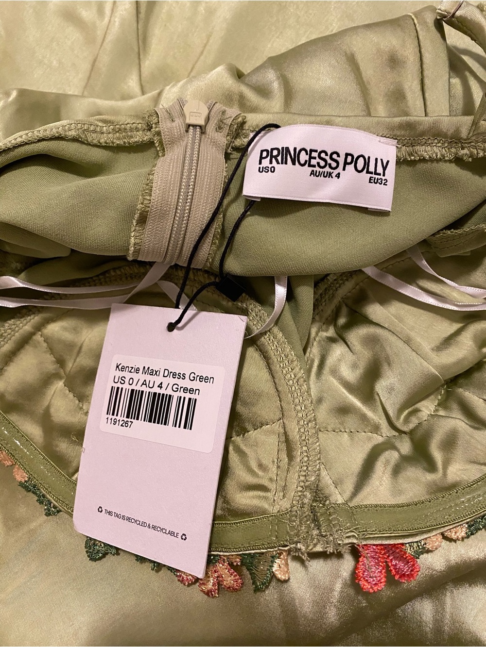 Princess Polly Kenzie Maxi Dress Green - Picture 4 of 6
